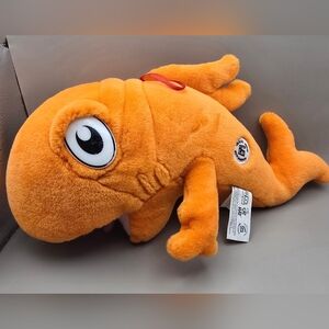 Rare HTF Cat In The Hat ORANGE Fish Official Movie Merchandise Stuffed Plush 14"